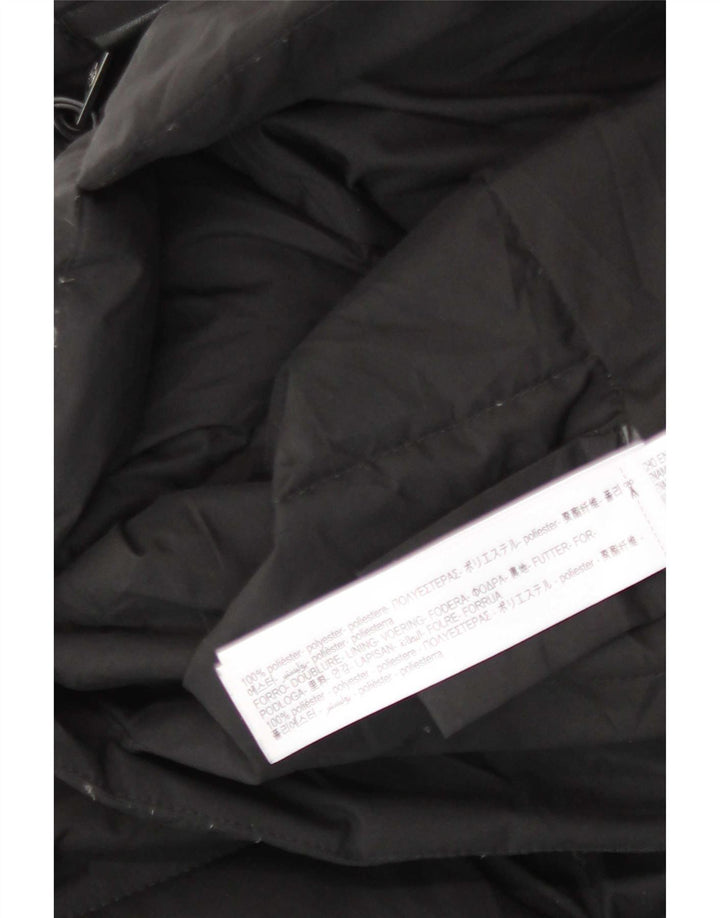 Massimo Dutti Veste matelassée pour femme UK 10 Small Noir Polyester