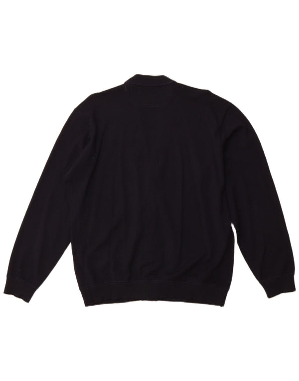 PAUL & SHARK Cardigan Homme Pull Large Bleu Marine Laine