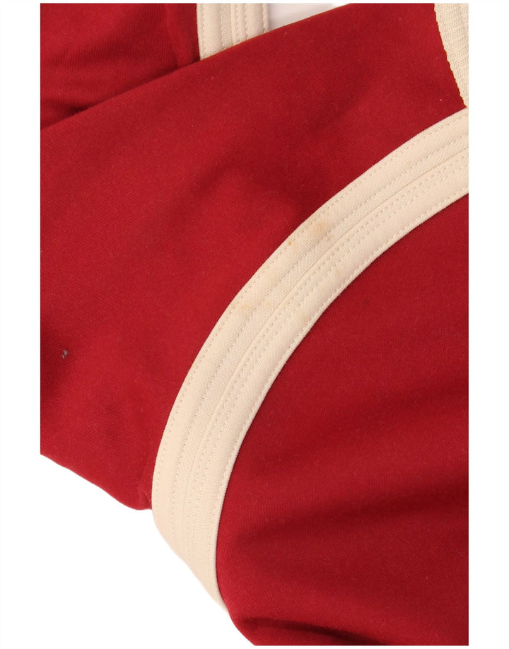 PUMA Haut à manches longues pour hommes en polyester color block petit rouge