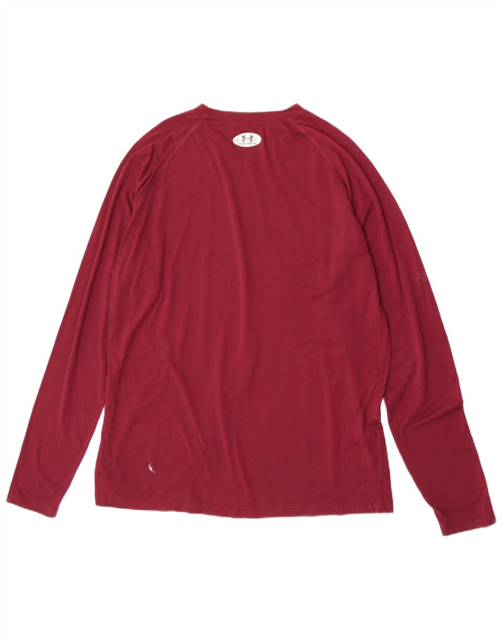 Under Armour Haut Graphique Homme Manches Longues XL Bordeaux Polyester