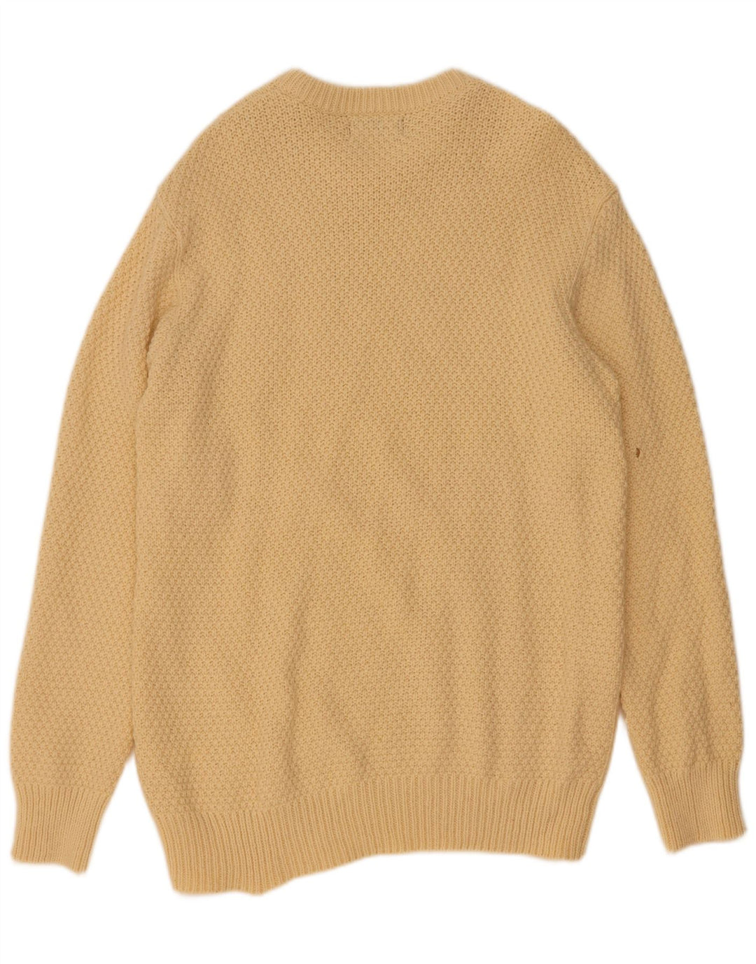 Marks & Spencer Pull à col rond pour homme en laine d'agneau beige