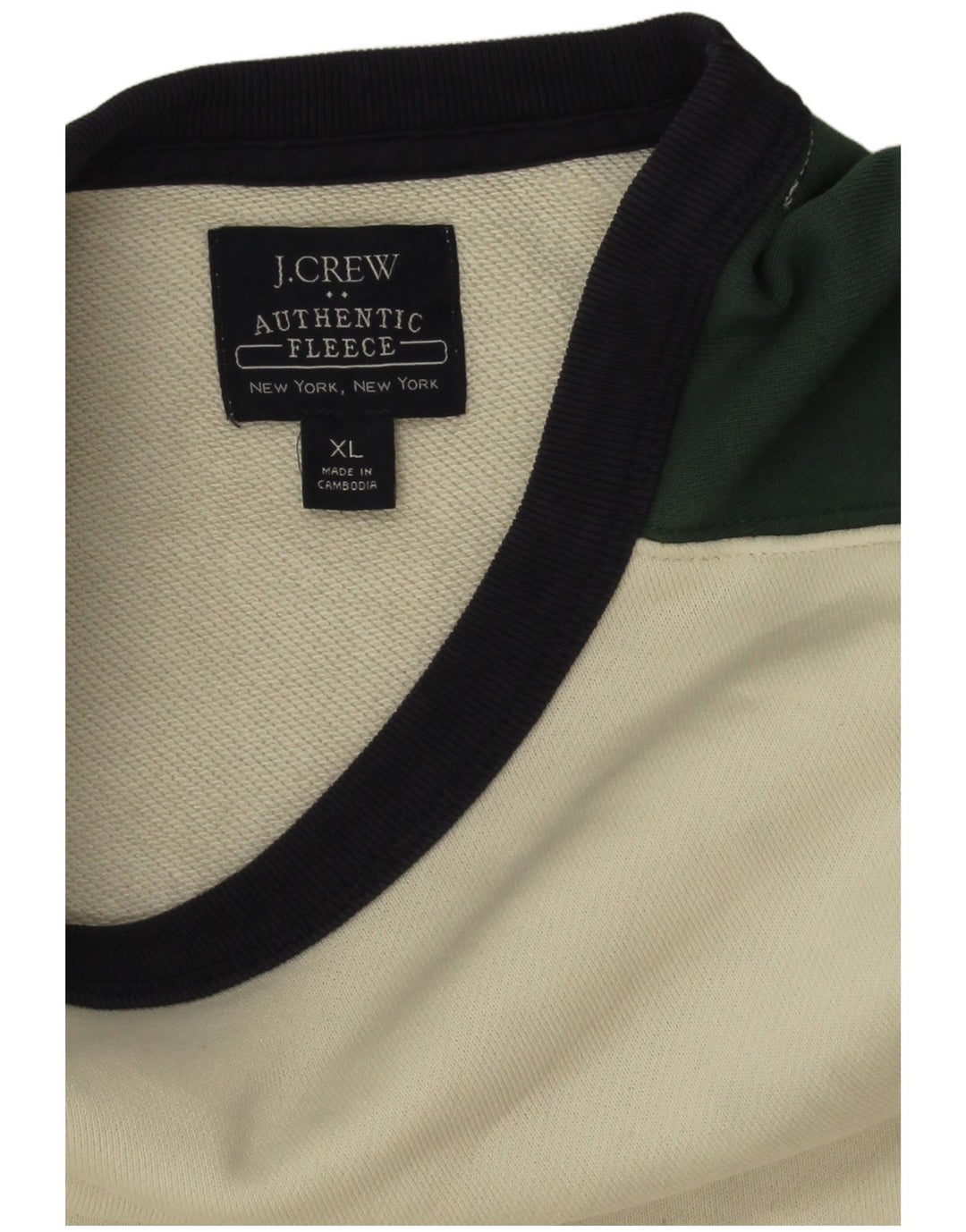 J. Crew Sweat-shirt pour homme XL en coton color block multicolore