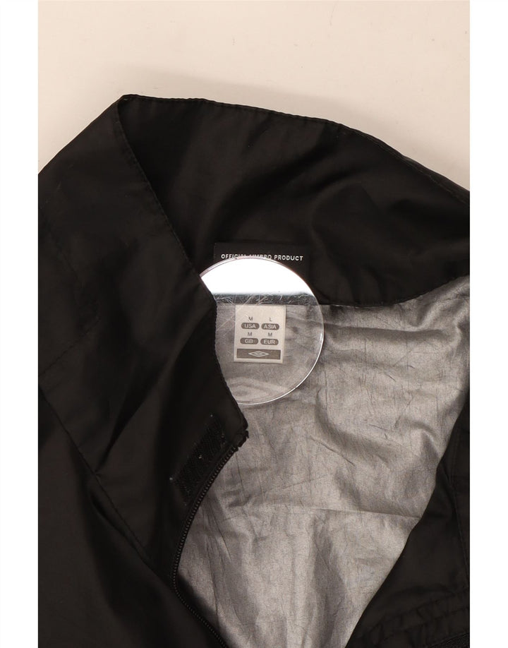 Umbro Veste de pluie à capuche graphique pour homme UK 38 Medium Noir Polyester