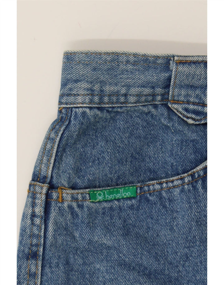 BENETTON Womens Denim Skirt W28 Medium Blue Cotton Vintage Benetton and Second-Hand Benetton from Messina Hembry 