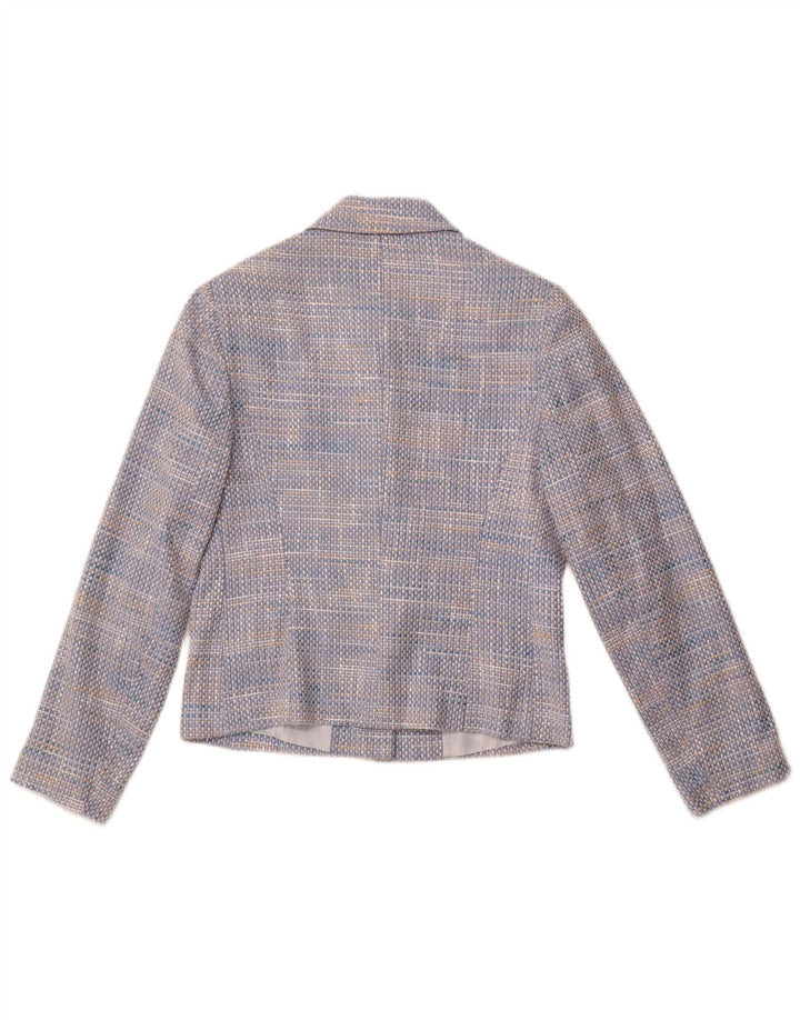 TOUJOURS Veste blazer 5 boutons pour femme UK 10 Small Bleu