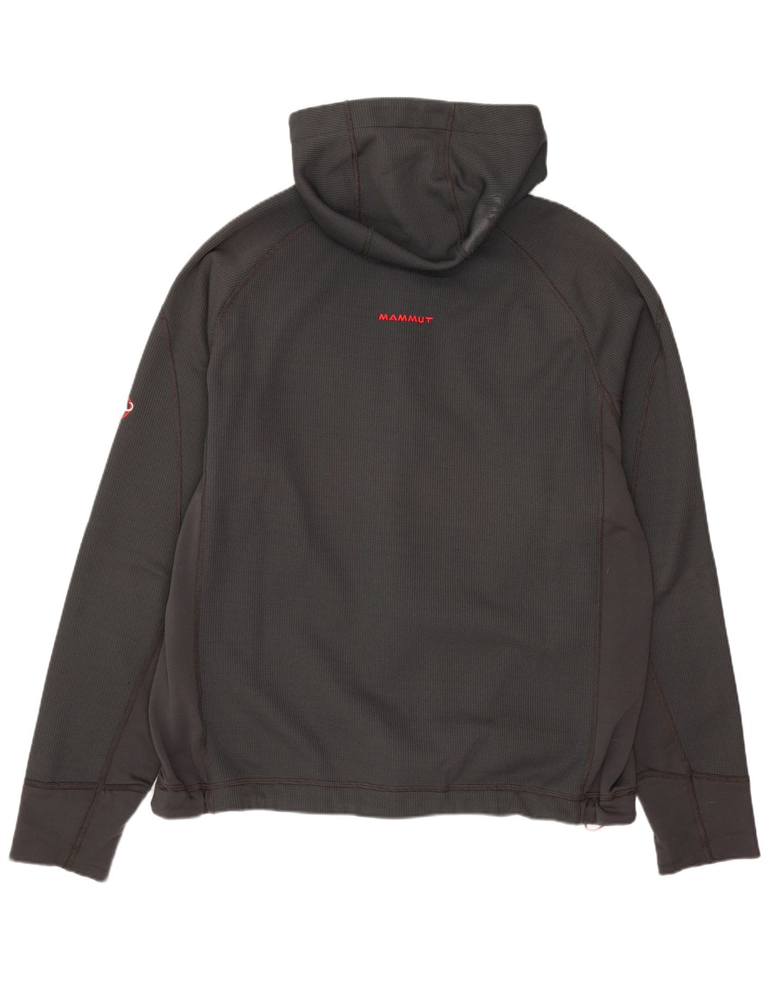 Mammut Pull à capuche zippé graphique pour homme XL Gris Polyester