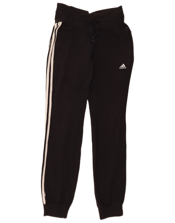 Adidas Pantalon de survêtement pour femme Joggers UK 10 Petit coton noir