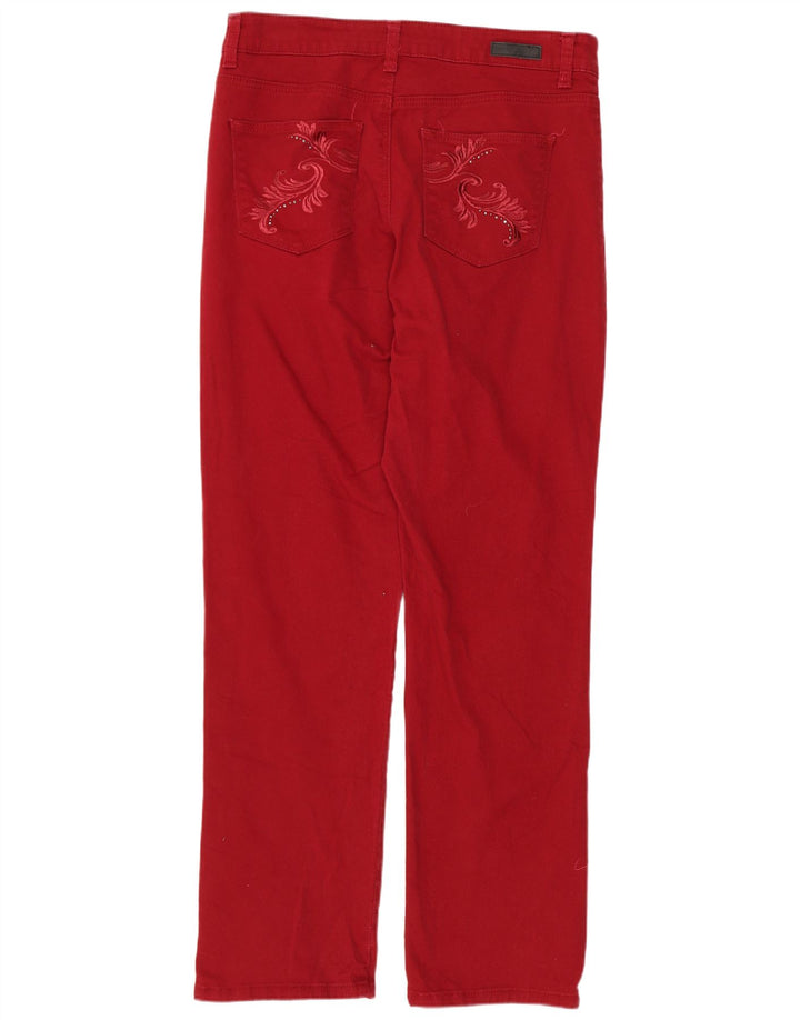 Lee Jean droit coupe classique pour femme US 12 Large W32 L30 Rouge Coton