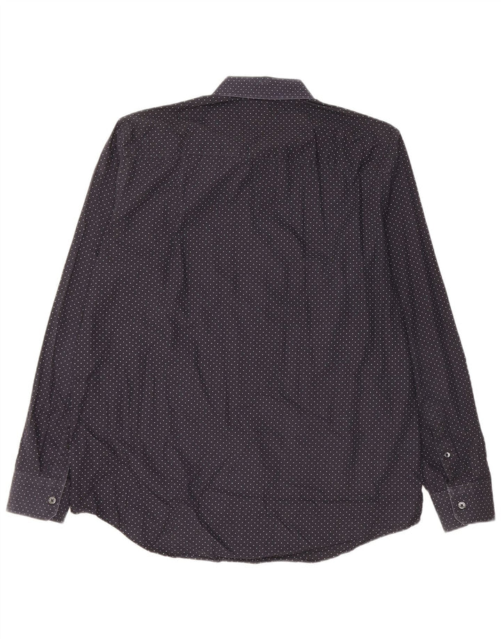MICHAEL KORS Chemise Homme Large Coton Taché Noir