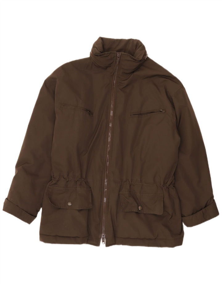 Alberto Aspesi Veste utilitaire pour femme UK 36 Petit Marron Polyester