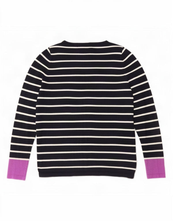 Marks & Spencer Pull col bateau pour femme UK 10 Small Bleu marine
