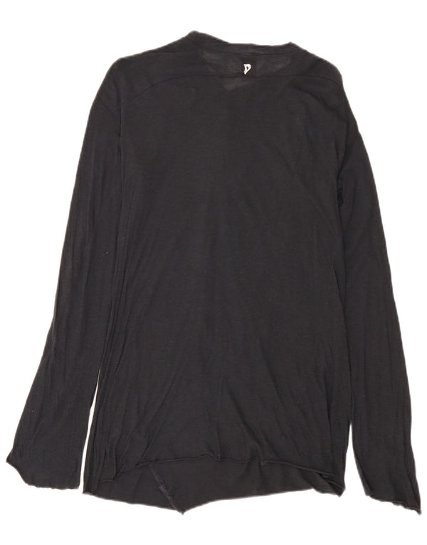 Dondup Haut à manches longues pour femme UK 10 Small Bleu marine