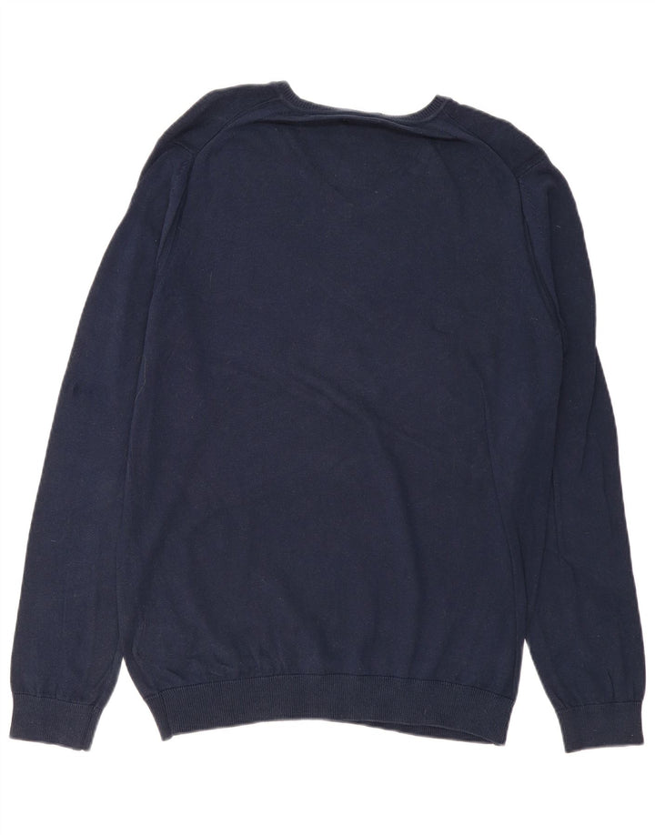 Lee Pull Col V Homme Bleu Marine Moyen Coton