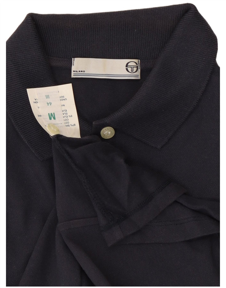 SERGIO TACCHINI Polo Femme UK 12 Coton Bleu Marine Moyen