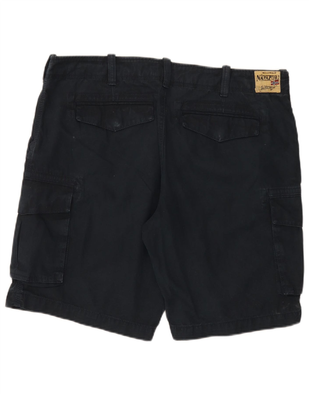 Napapijri Short Cargo Homme W36 Large Bleu Marine Coton