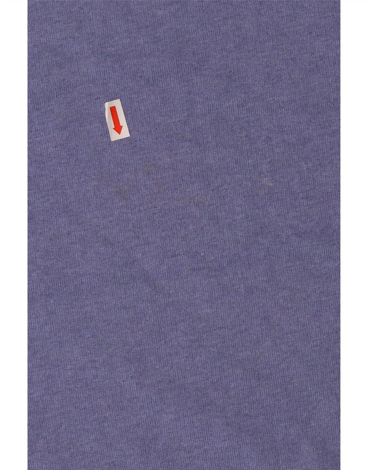 CREW CLOTHING Sweat-shirt pour femme UK 14 Grand Bleu Coton