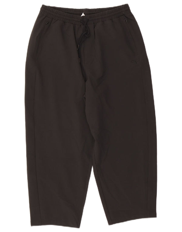 Puma Pantalon de survêtement Capri Femme UK 10 Small Noir Polyester