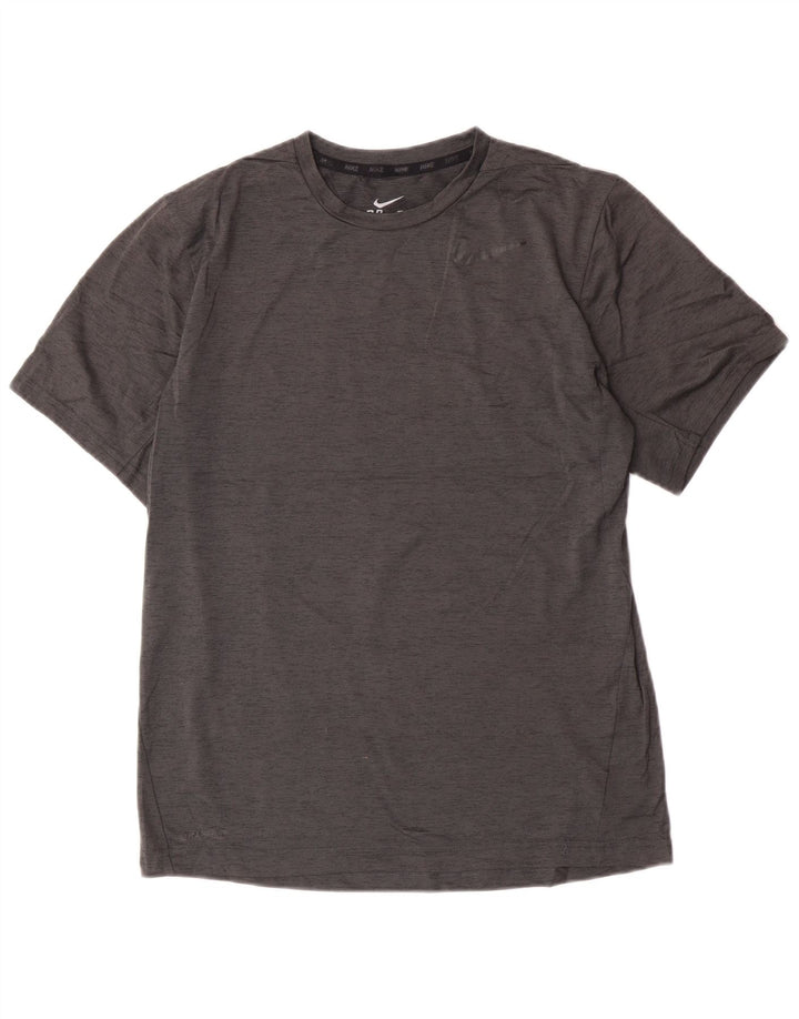 Nike Hommes Dri Fit T-Shirt Haut Petit Gris Moucheté Polyester