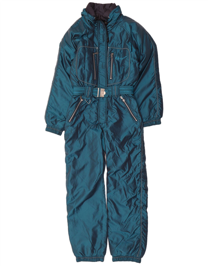 Sergio Tacchini Combinaison De Ski Femme IT 44 Nylon Bleu Moyen