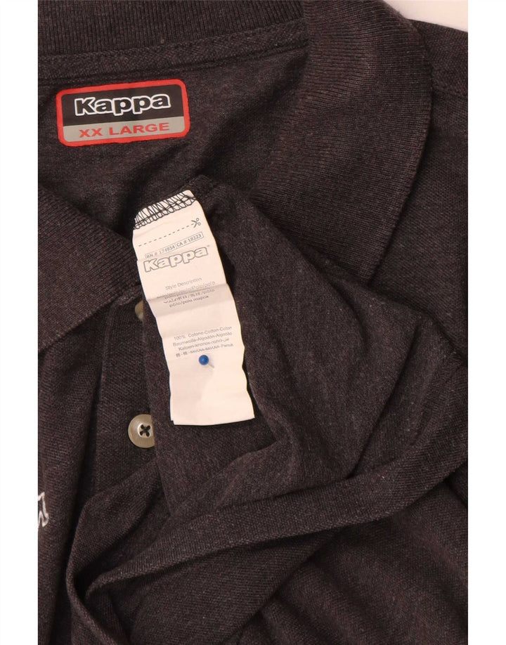 Kappa Polo Homme 2XL Gris Coton