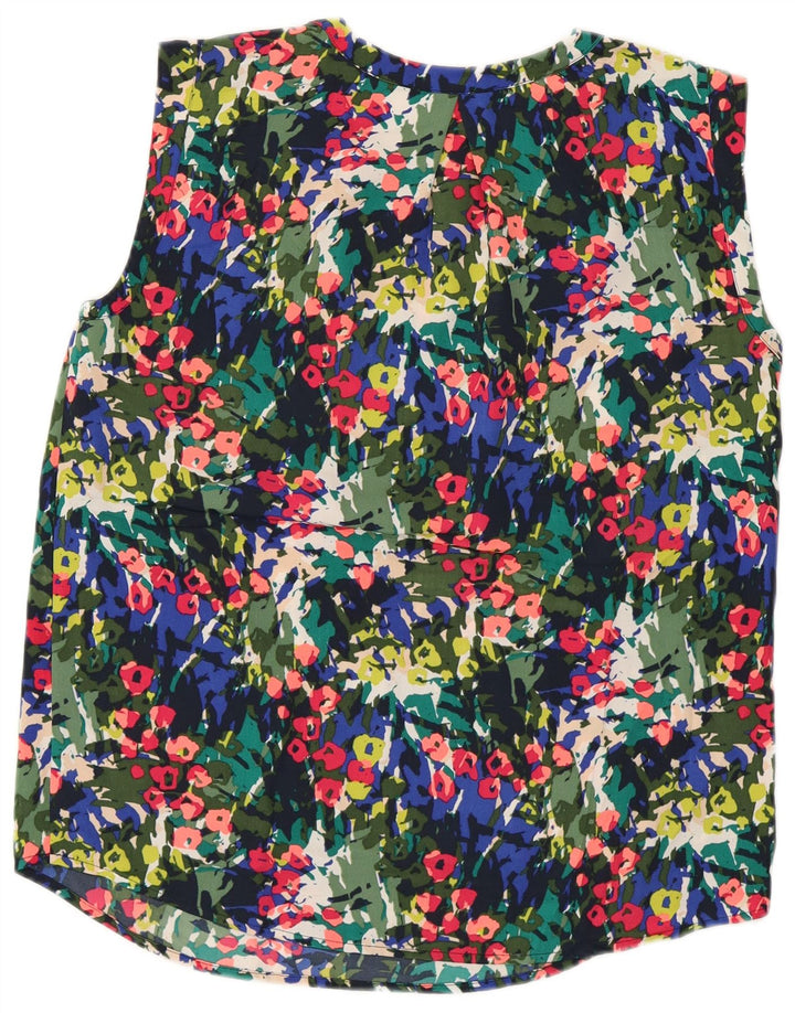 J. CREW Chemisier sans manches pour femme US 4 Petit motif floral multicolore