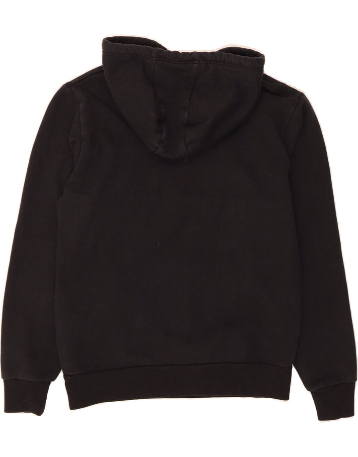 ELLESSE Mens Graphic Hoodie Jumper Medium Black Cotton Vintage Ellesse and Second-Hand Ellesse from Messina Hembry 