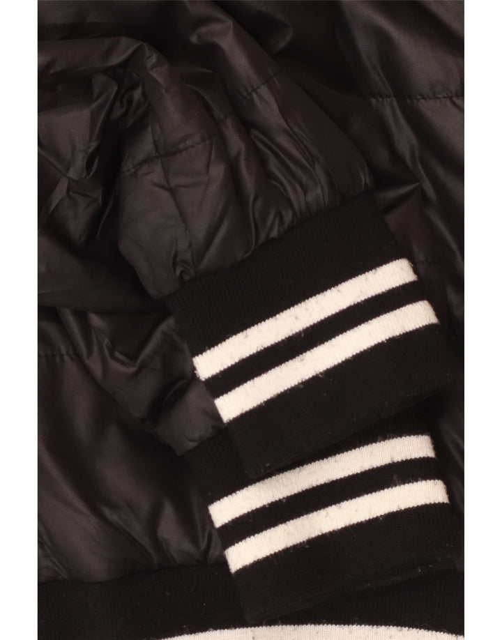 Kappa Veste matelassée à capuche pour homme UK 42 XL Noir Polyester