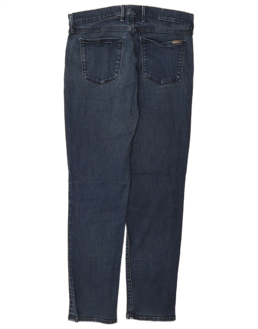 EDDIE BAUER Jean droit taille haute pour femme US 14 XL W32 L29 Bleu