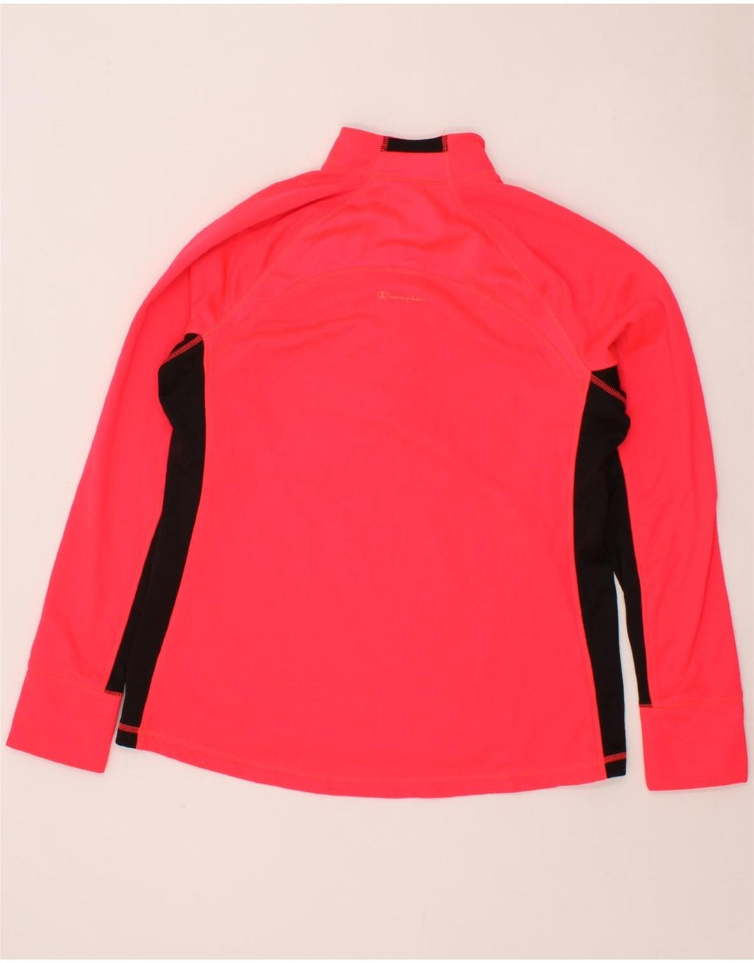 CHAMPION Womens Zip Neck Pullover Tracksuit Top UK 16 Large Pink Vintage Champion and Second-Hand Champion from Messina Hembry 