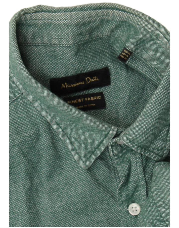 Massimo Dutti Chemise Homme XL Vert