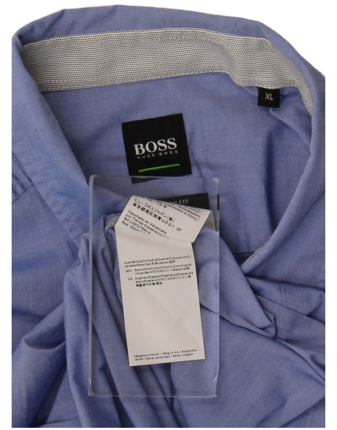 Hugo Boss Chemise Regular Fit XL Bleu Coton