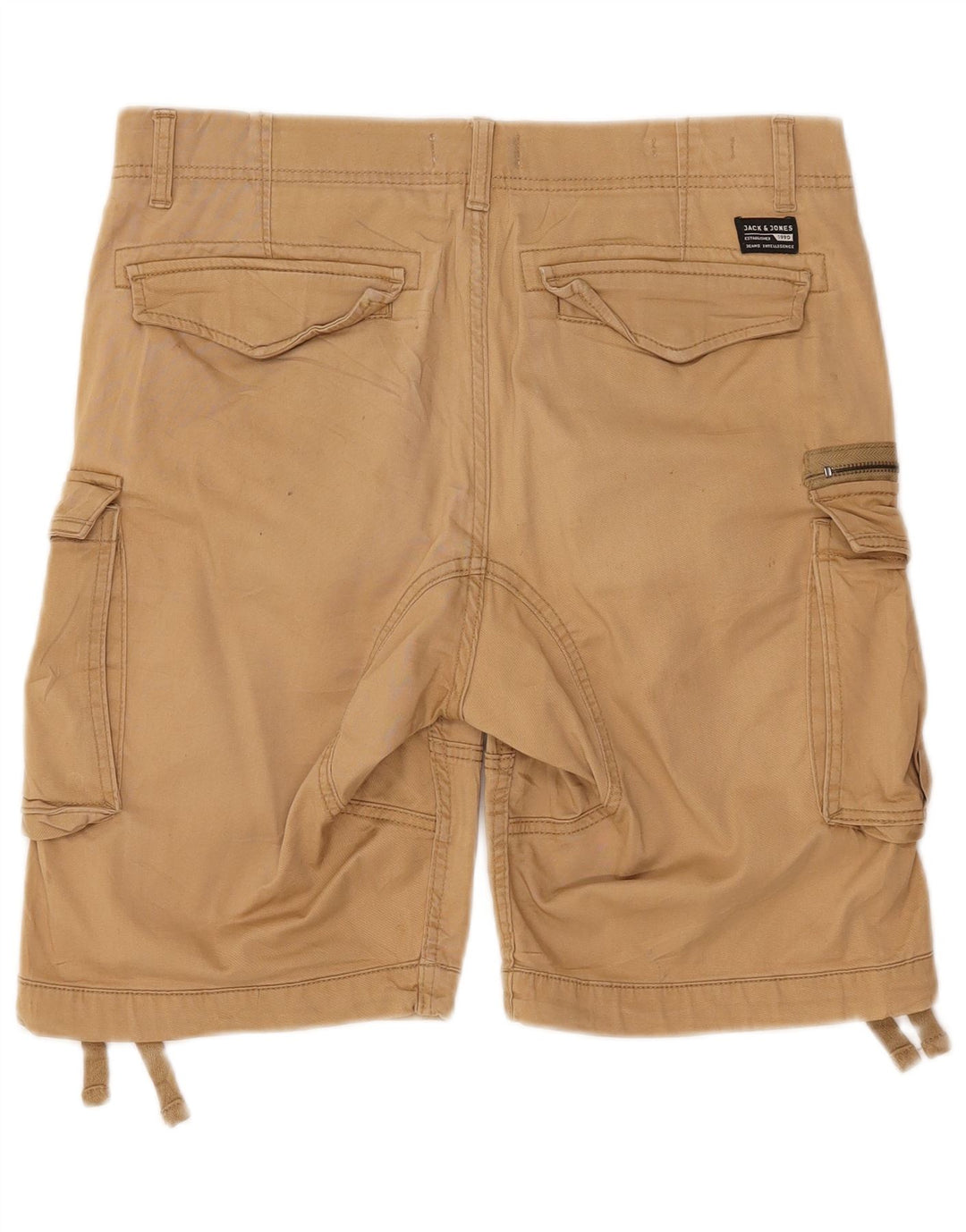 JACK & JONES Short Cargo Homme Petit W32 Coton Beige