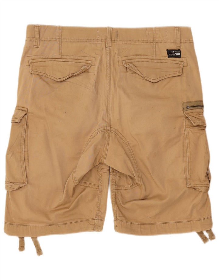 JACK & JONES Short Cargo Homme Petit W32 Coton Beige