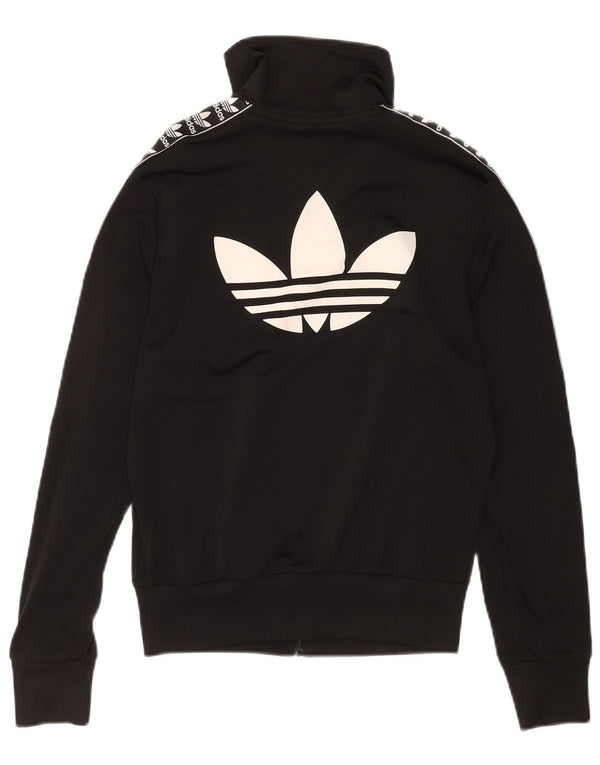 Adidas Veste de survêtement graphique pour femme UK 10 Petit Noir Sports