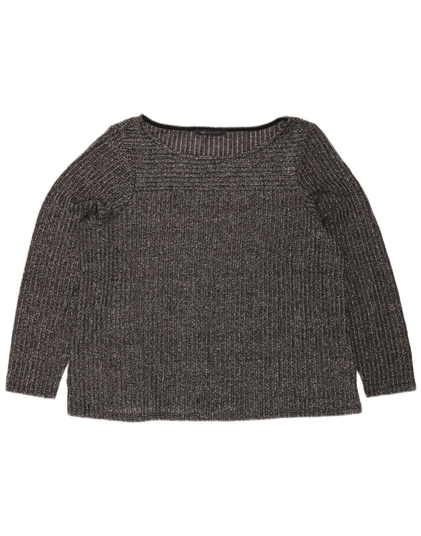 MARKS & SPENCER Haut Chemisier Femme UK 20 2XL Gris Moucheté Polyester