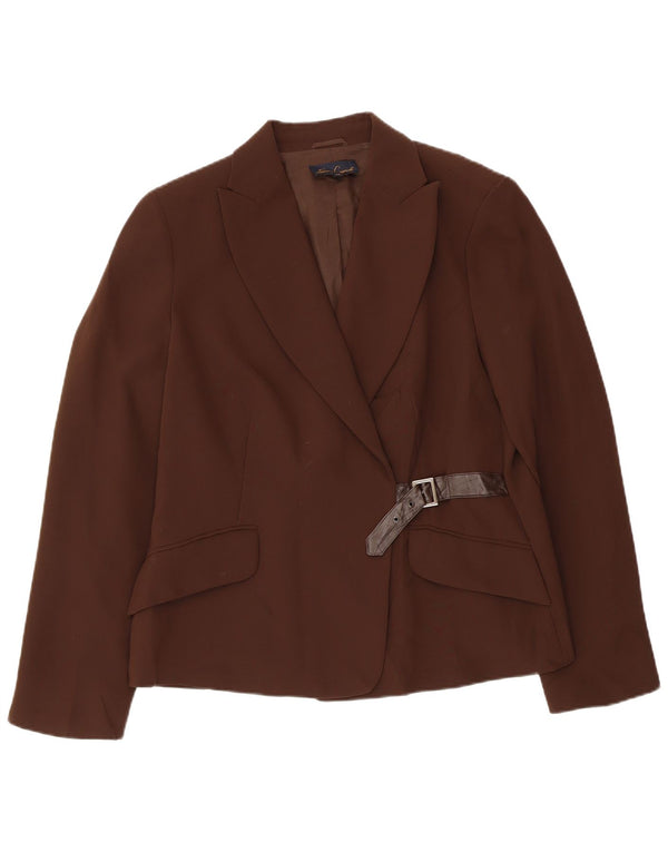 LUISA SPAGNOLI Veste Blazer Femme IT 48 XL Marron Polyester