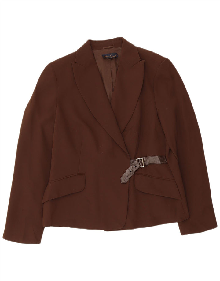 LUISA SPAGNOLI Veste Blazer Femme IT 48 XL Marron Polyester