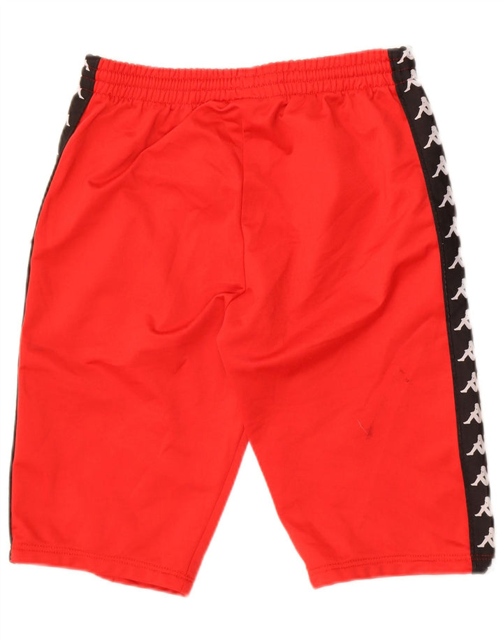 Kappa Short de Sport Graphique Homme Petit Rouge Polyester Colorblock