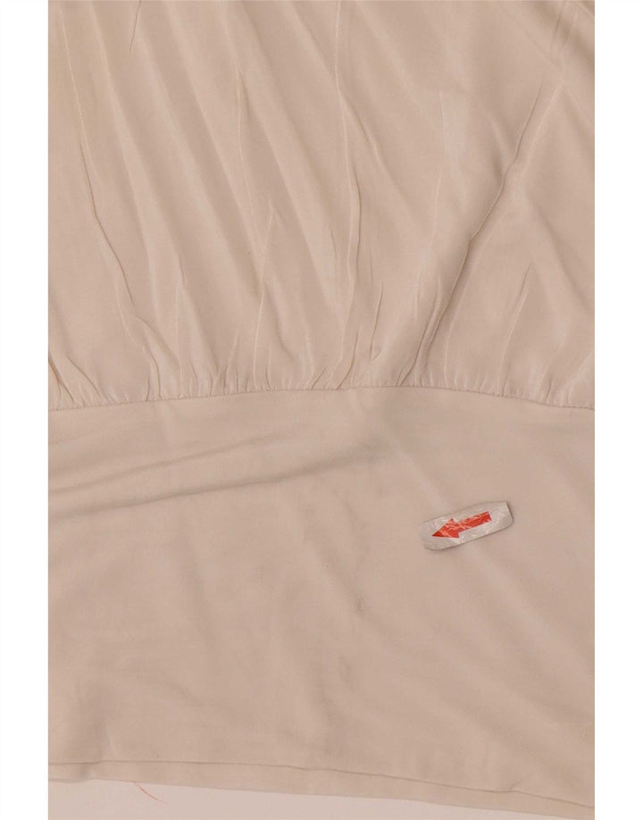Calvin Klein Chemisier sans manches pour femme US 6 Viscose blanc moyen