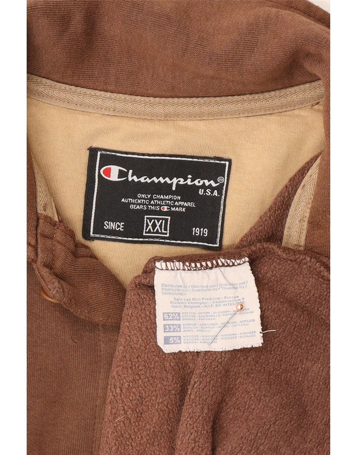 Champion Chemise surdimensionnée pour homme 2XL en coton marron