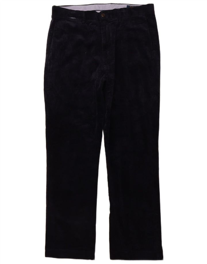POLO RALPH LAUREN Pantalon en velours côtelé coupe classique pour homme W34 L32 Bleu marine