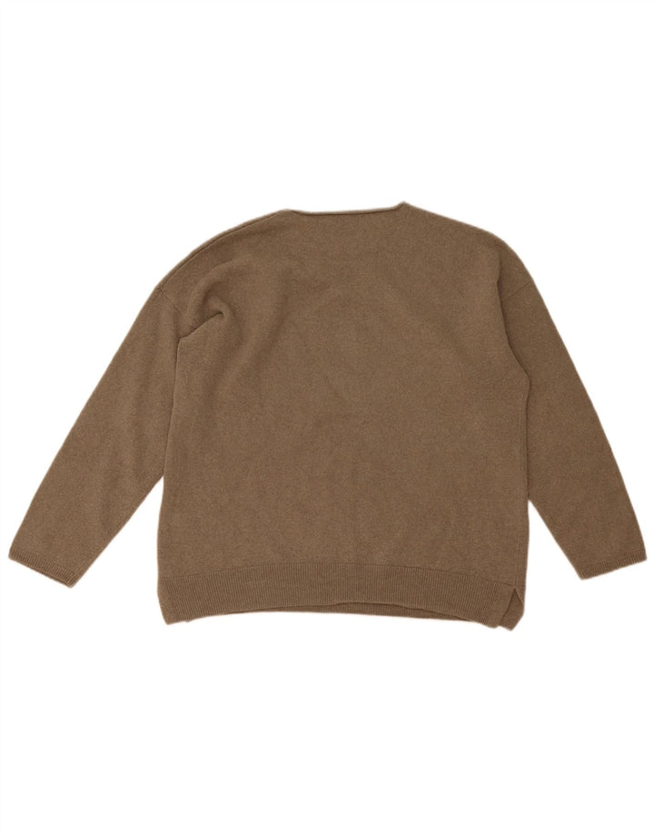 Massimo Dutti Pull col bateau pour femme UK 14 Laine gris moyen