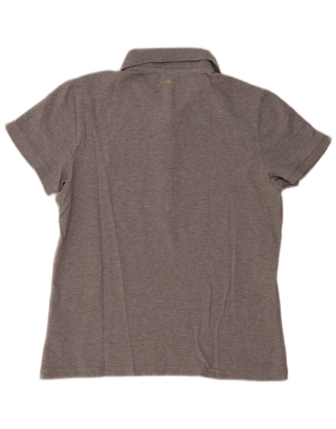 PUMA Polo Femme UK 14 Gris Moyen Coton