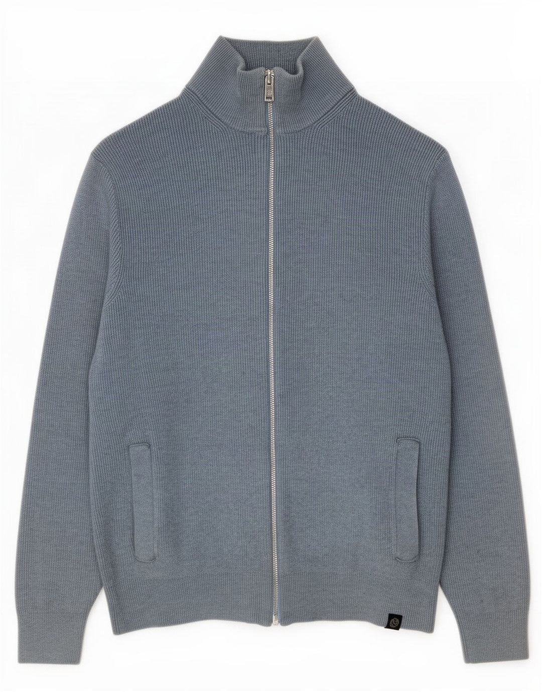 Marks & Spencer Pull Cardigan Homme Bleu Moyen Polyester