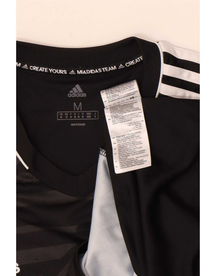 Adidas T-shirt graphique pour homme Noir moyen Polyester géométrique