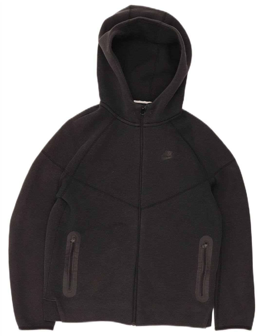 NIKE Pull à capuche zippé pour garçon 13-14 ans XL Noir Coton
