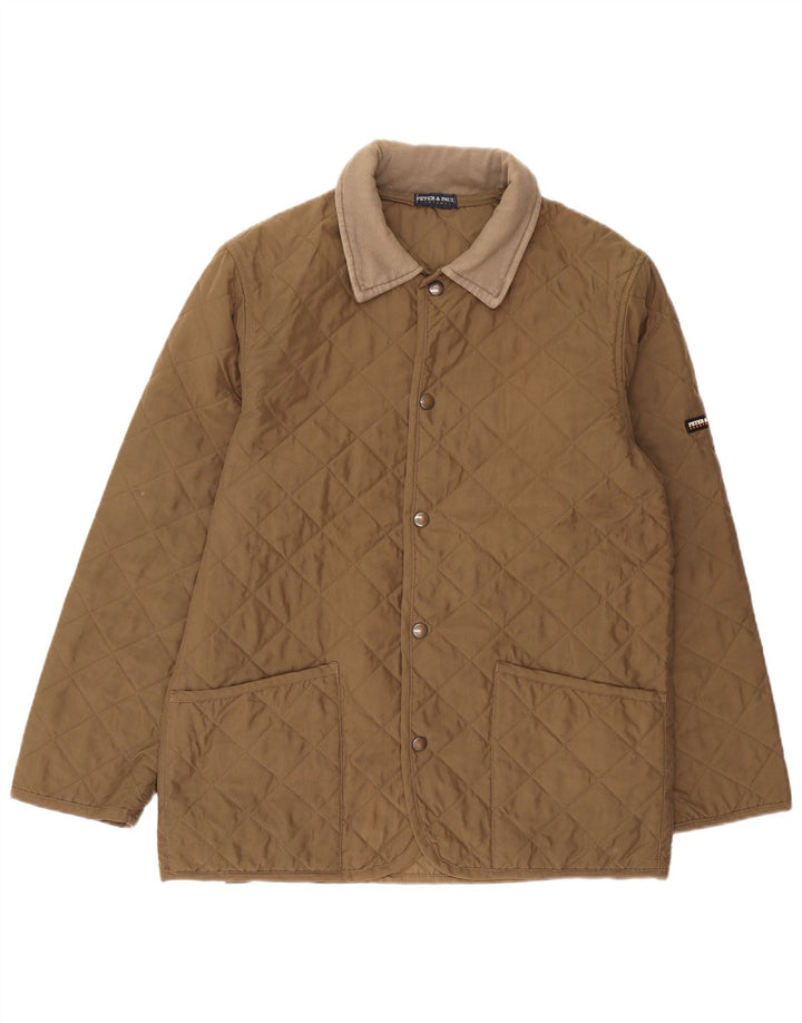 Peter & Paul Veste matelassée pour homme UK 38 Kaki moyen