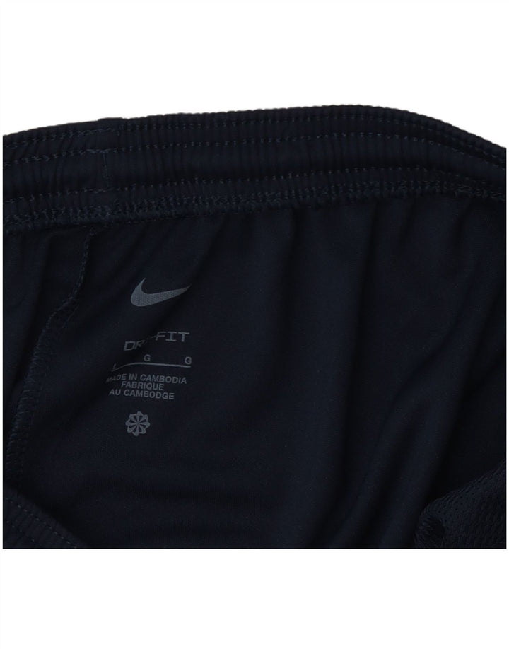 Nike Pantalon de survêtement Dri Fit pour homme Taille L Bleu marine