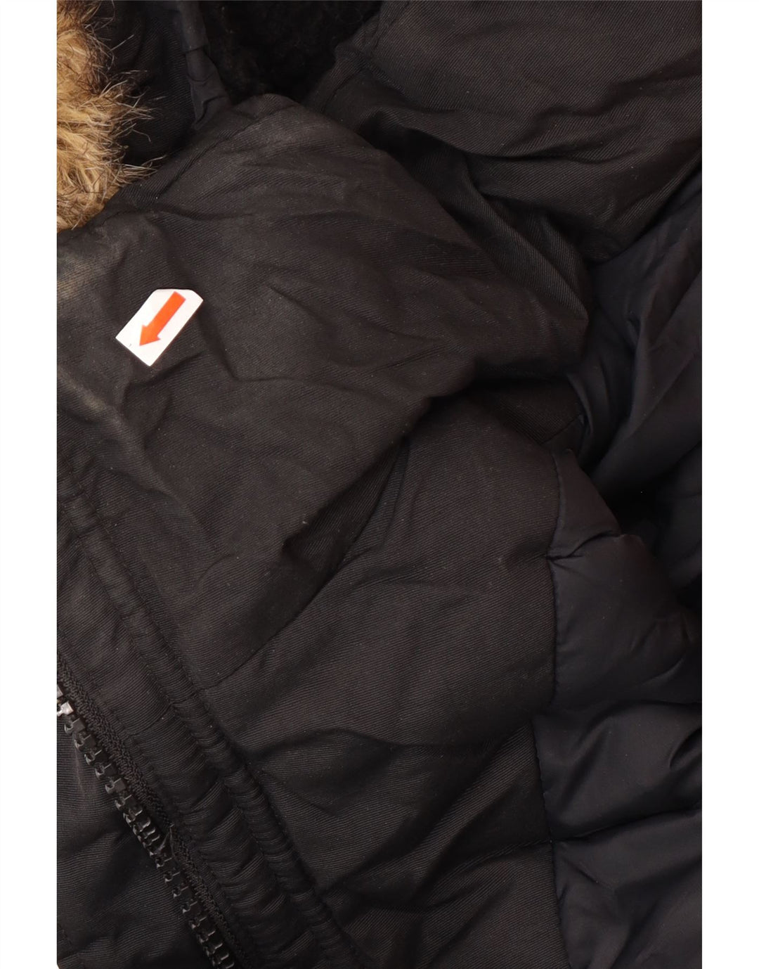 Superdry Parka Femme UK 12 Medium Noir Hiver