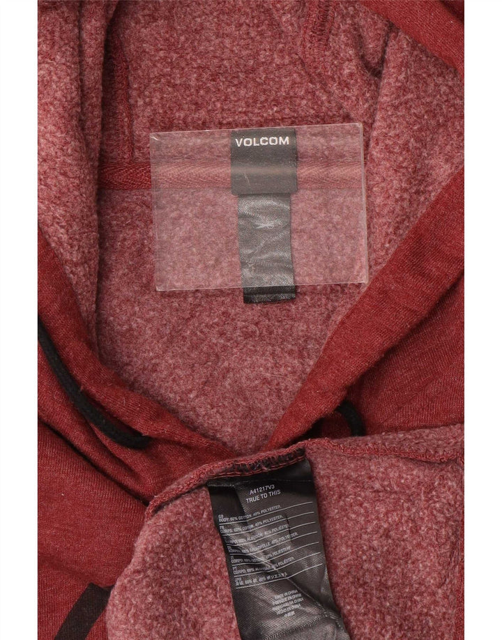 Volcom Pull à capuche graphique pour homme en coton marron moyen